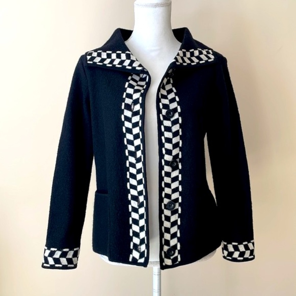 Talbots Wool Knit Cardigan Jacket - Picture 2 of 9